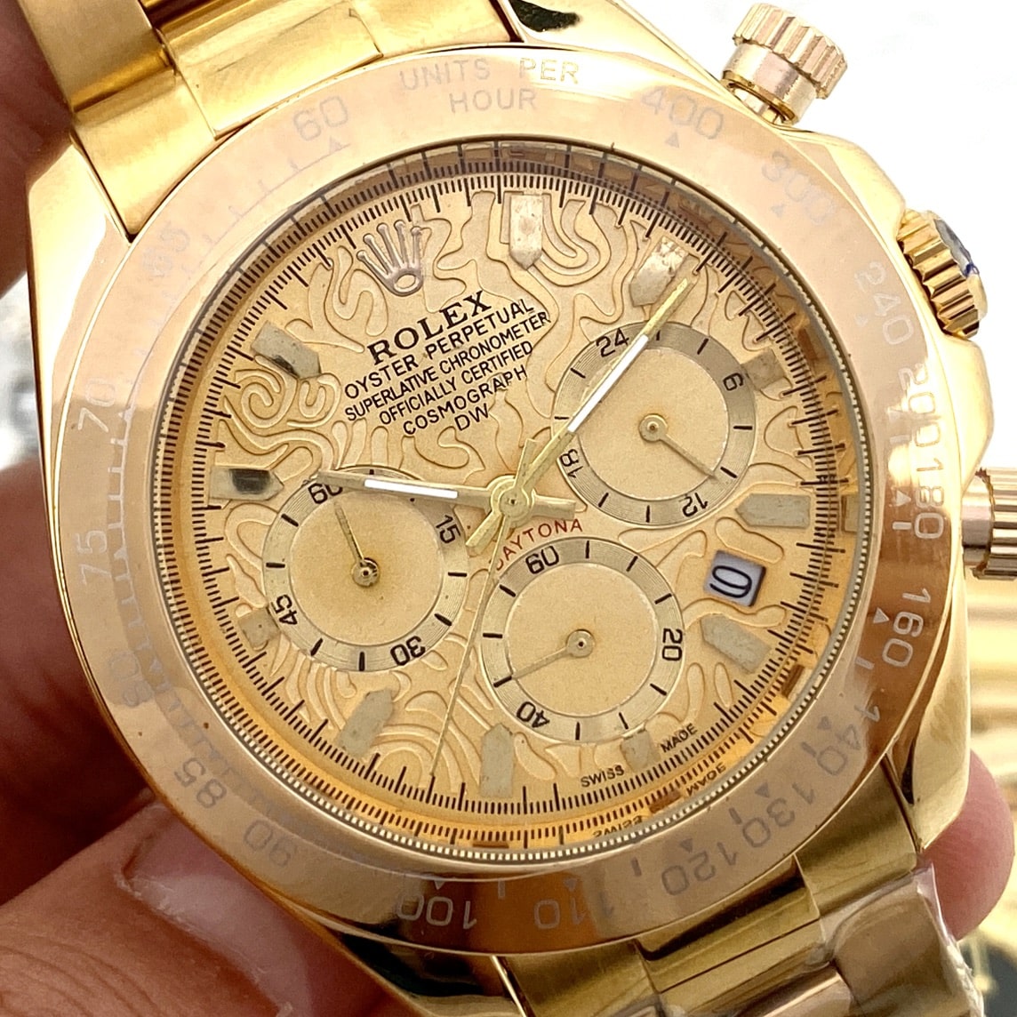 Rolex Cosmograph Daytona Pattern Gold 40Mm