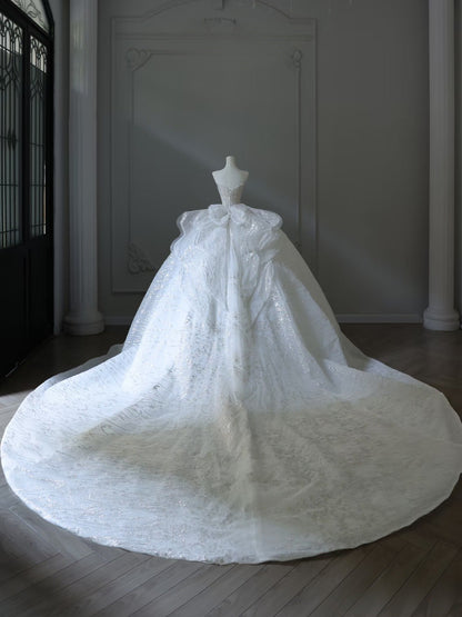Timeless Ball Gown Sweetheart Neckline Sequin Sleeveless Wedding Dress Bridal Dresses