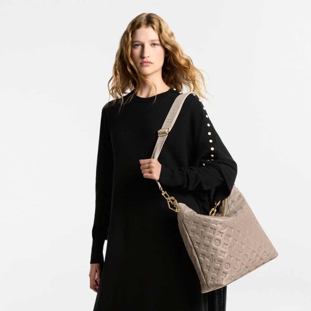 Louis Vuitton Coussin Hobo MM Galet 30Cm M12071
