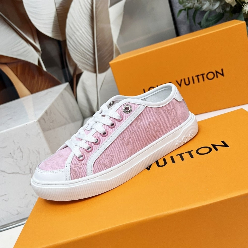 LOUIS VUITTON LV LAGOON SNEAKER DENIM ROSE 1AGYFO