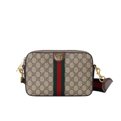 Gucci Ophidia GG Shoulder Bag Beige Ebony 23.5Cm