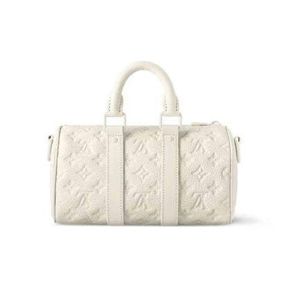 LOUIS VUITTON KEEPALL BANDOULIÈRE 25 BAG CREAM 25CM M24434
