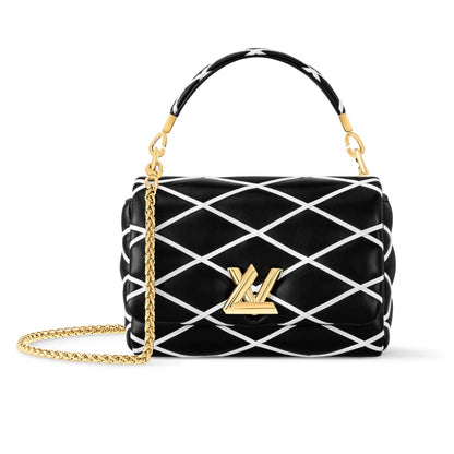 LOUIS VUITTON GO 14 PM BLACK AND WHITE 23CM M14849