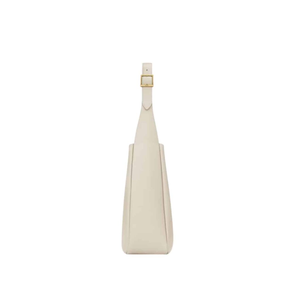 YSL Le 5 À 7 Supple Large In Grained White 31Cm 753837AAAUQ9207
