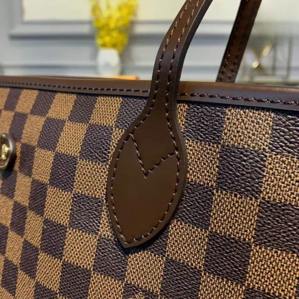 Louis Vuitton Neverfull GM Damier Ebene Cerise Red 39Cm N40597