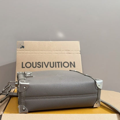 Louis Vuitton Side Trunk MM Taupe Grey 23Cm M25072