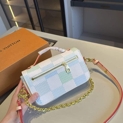 Louis Vuitton Pochette Métis East West Damier Light Blue 21Cm N40749