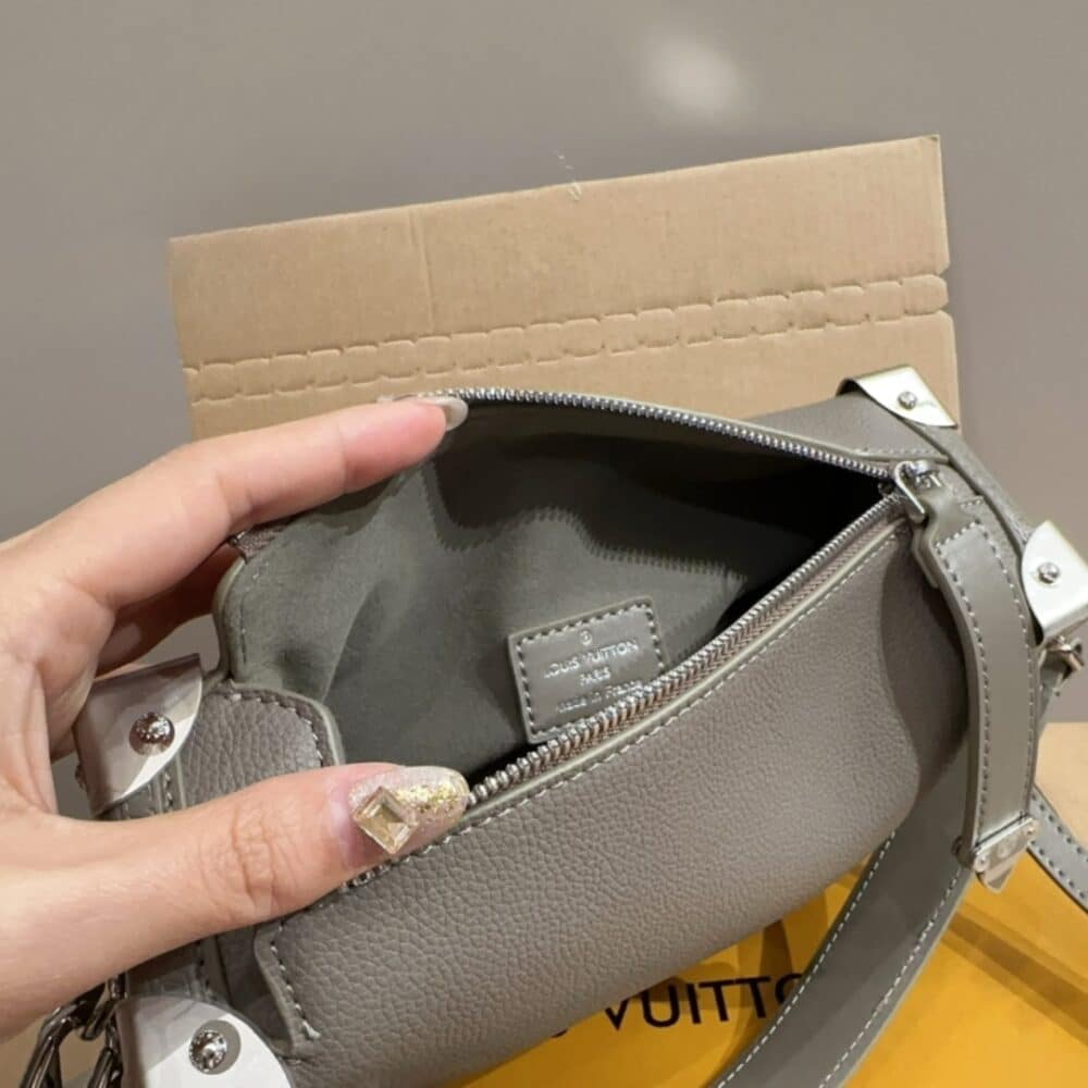 Louis Vuitton Side Trunk MM Taupe Grey 23Cm M25072