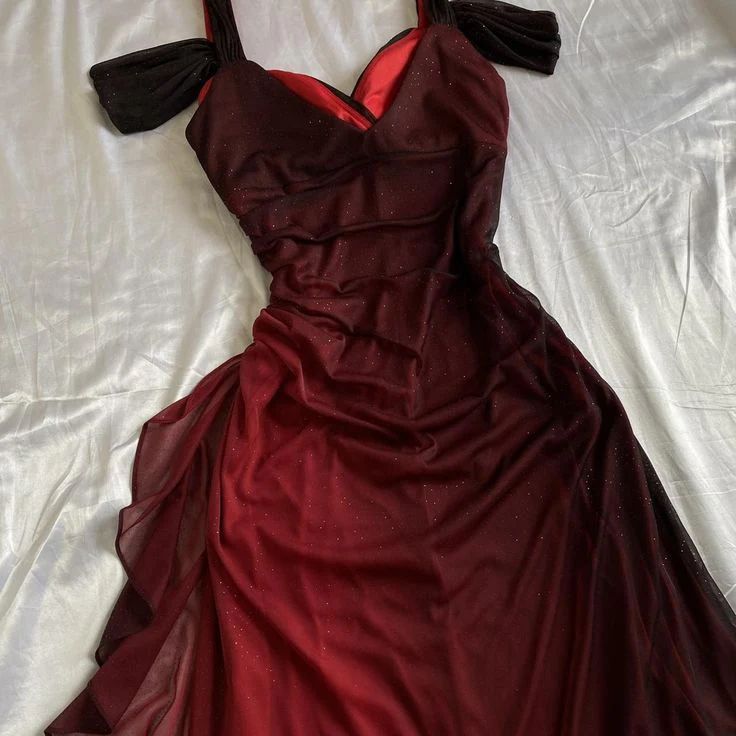 Burgundy A-Line Halter Mixed Color Chiffon Long Prom Dresses TP1679