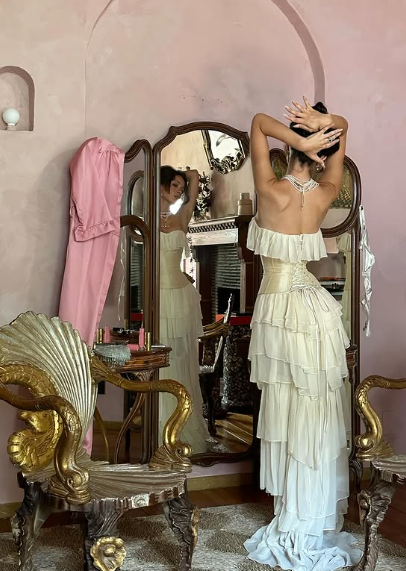 Elegant Ivory Strapless A-Line Tulle Wedding Dress TP2034