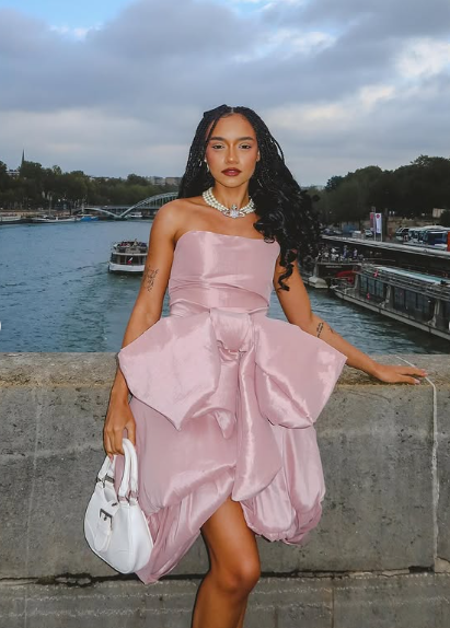 Chic Pink Strapless Bow Irregular Skirt Short Prom Dress Evening Gown TP2304
