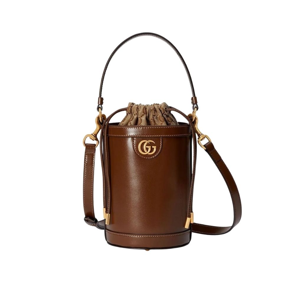 Gucci Ophidia Mini Bucket Bag Brown 20Cm 760201