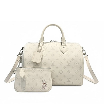 Louis Vuitton Speedy P9 Bandoulière 30 In White 30Cm