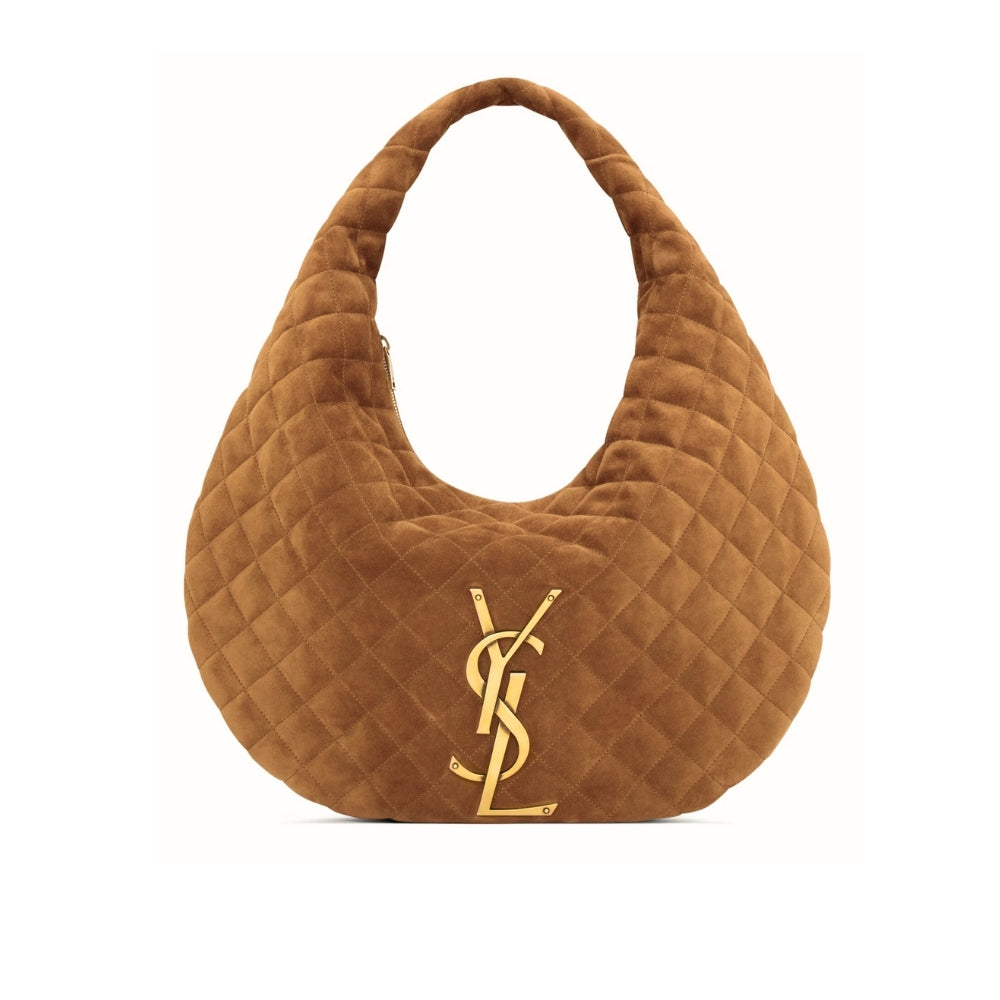 Saint Laurent Icare Hobo In Quilted Caramel Cognac 42Cm