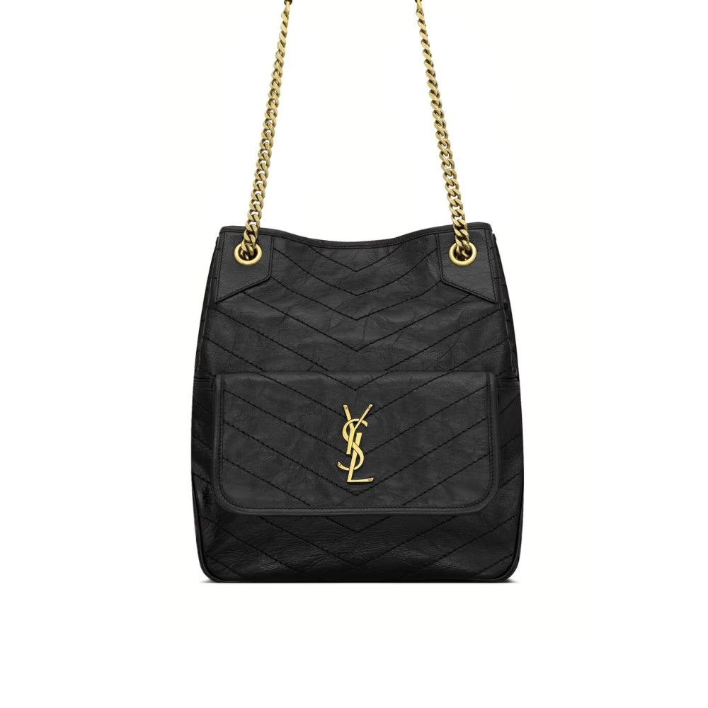 Saint Laurent Niki Small Shopping In Vintage Black 30Cm