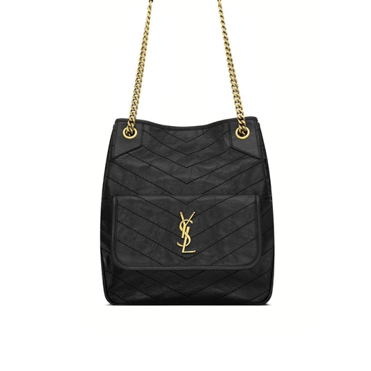 Saint Laurent Niki Small Shopping In Vintage Black 30Cm