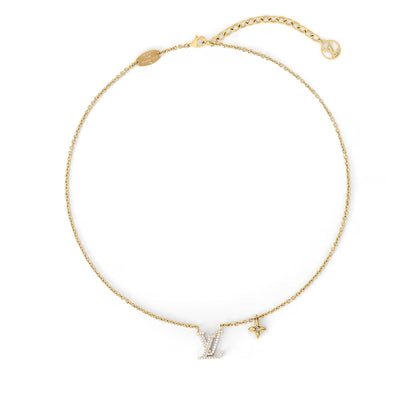 Louis Vuitton Lv Iconic Enamel Necklace Gold M00596