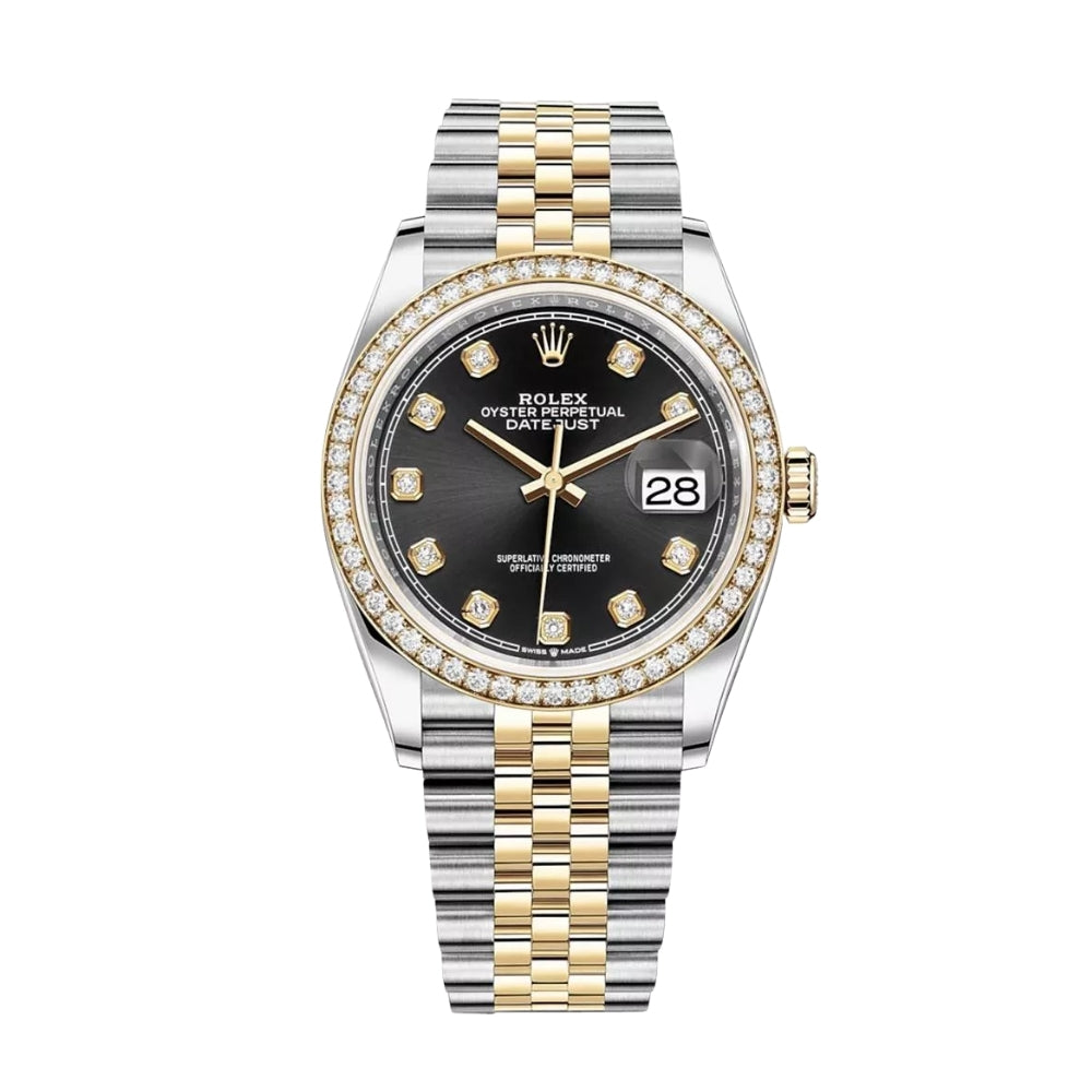 Rolex Oyster Perpetual Datejust Silver Diamond 36mm 116243