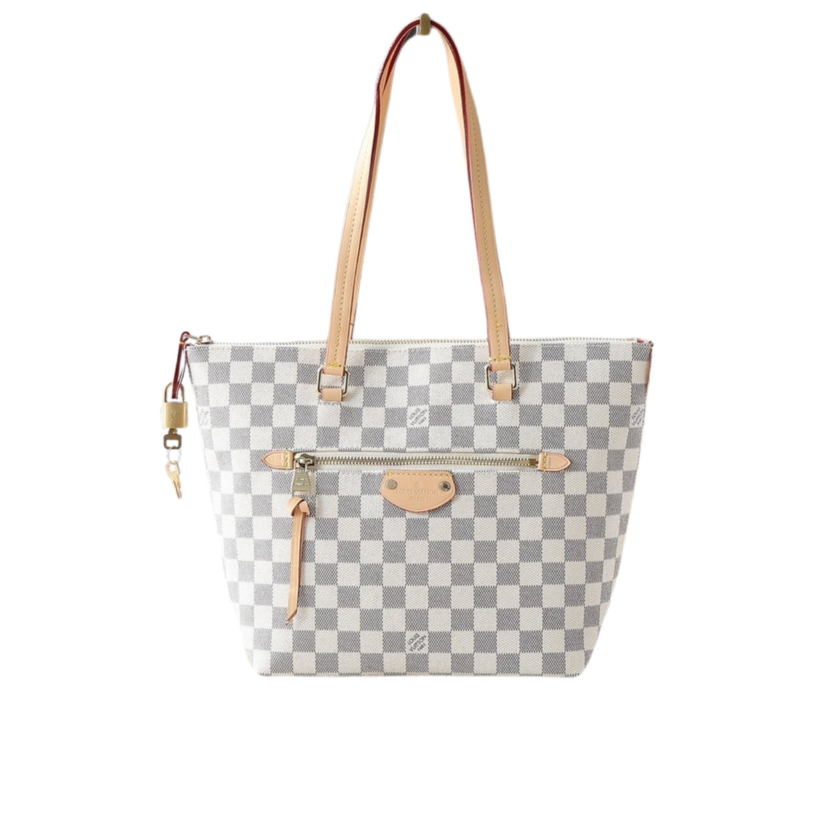 LOUIS VUITTON LENA PM BAG DAMIER AZUR WHITE 35CM