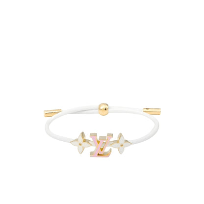 Louis Vuitton Lv Iconic Bracelet Monogram White M1020Z