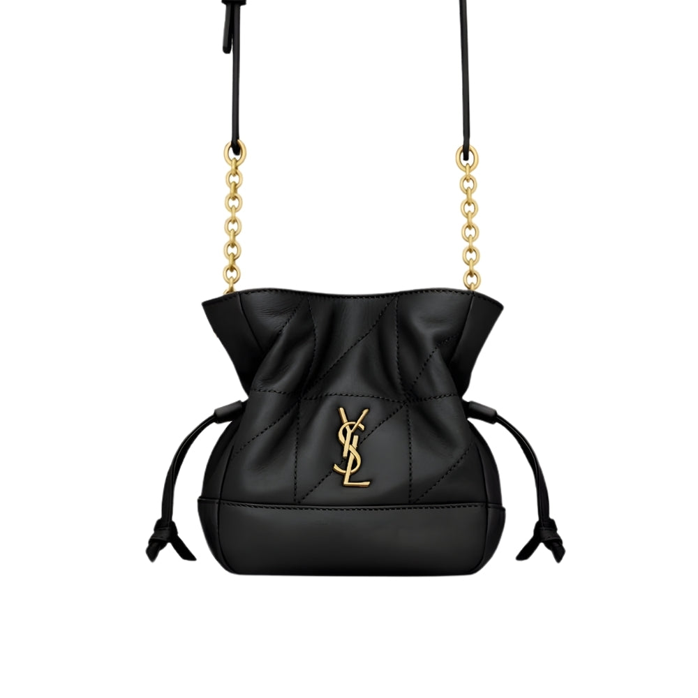 Saint Laurent Jamie Mini Shoulder Pouch Black 14Cm
