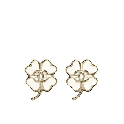 Chanel Stud Earrings In Gold Metal With Resin Hardware Abf317 B19851 Nafgv