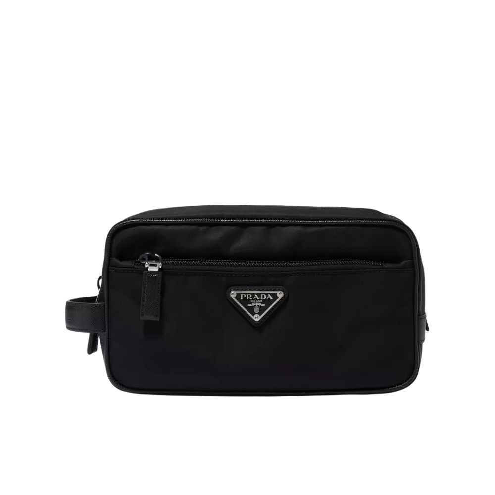 Prada ReNylon and Saffiano  Travel Black 22Cm
