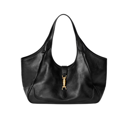 Gucci Mercato Medium Tote Bag Black Leather 35cm