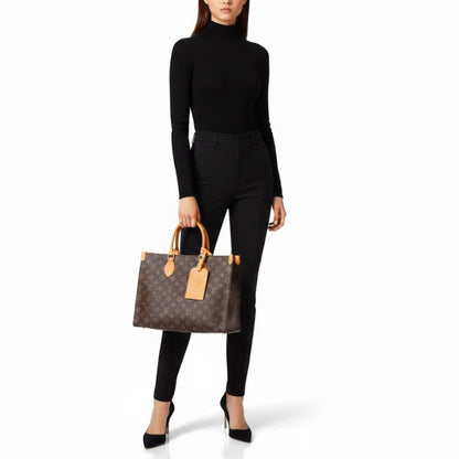 Louis Vuitton Onthego MM Monogram Origine Ebène 35Cm