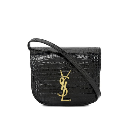 Saint Laurent Kaia Small Satchel Shoulder Bag Black 17Cm