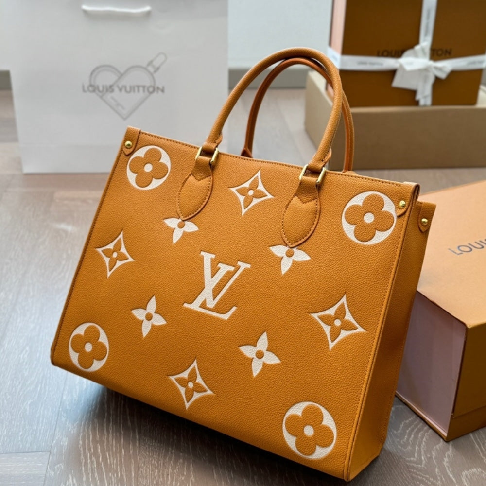 Louis Vuitton Onthego MM Bag Orange 35Cm M45982