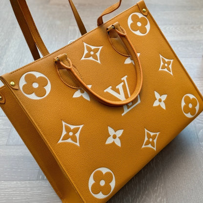 Louis Vuitton Onthego MM Bag Orange 35Cm M45982