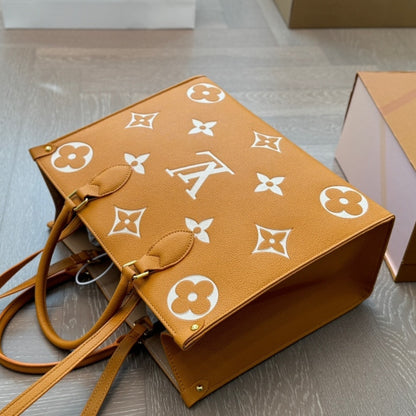 Louis Vuitton Onthego MM Bag Orange 35Cm M45982