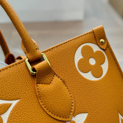 Louis Vuitton Onthego MM Bag Orange 35Cm M45982
