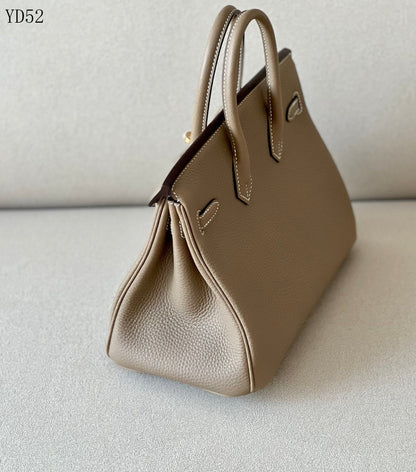 H BIRKIN 25 TOGO ETOUPE  GOLD HARDWARE 25CM