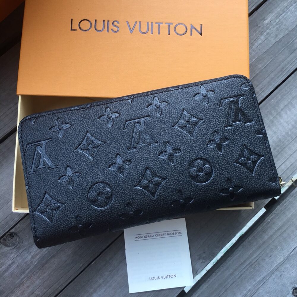 Louis Vuitton Zippy Wallet Monogram Black 19Cm M61864