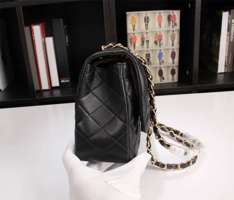 Chanel Classic Handbag Black 25Cm