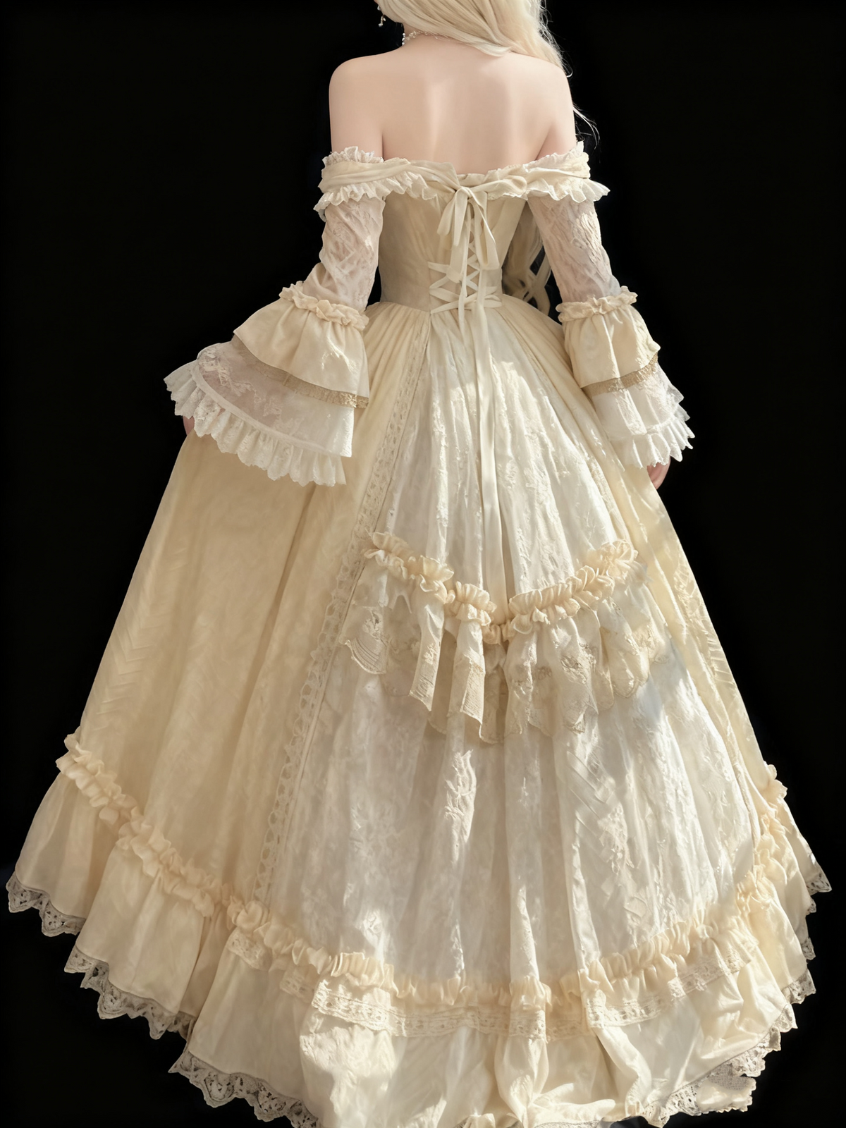A Line Off Shoulder Ball Gowns Wedding Dress Lace Princess Dresses