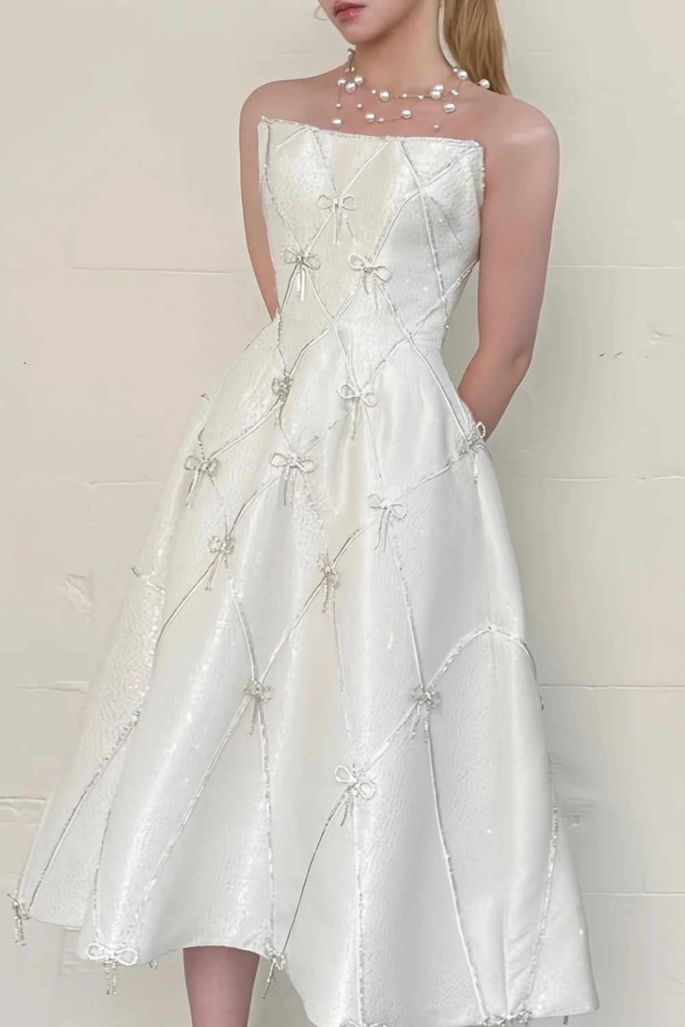 Sparkling Bow Birthday Dress Party Dress gh6706
