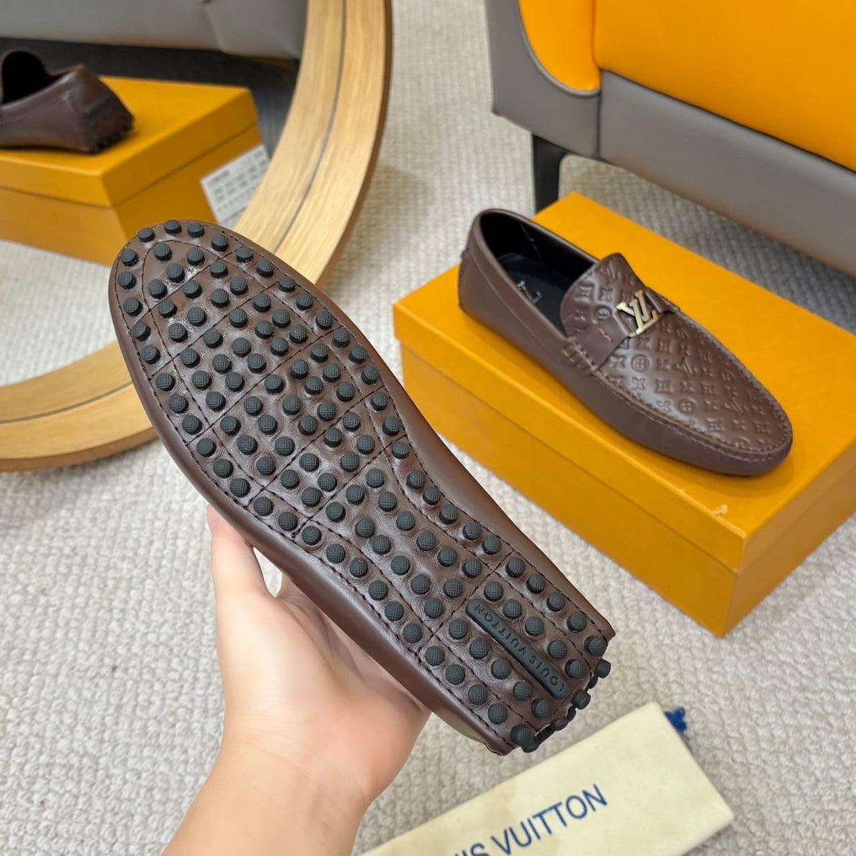 Louis Vuitton LV Silverstone Moccasin Brown 1AHRTK