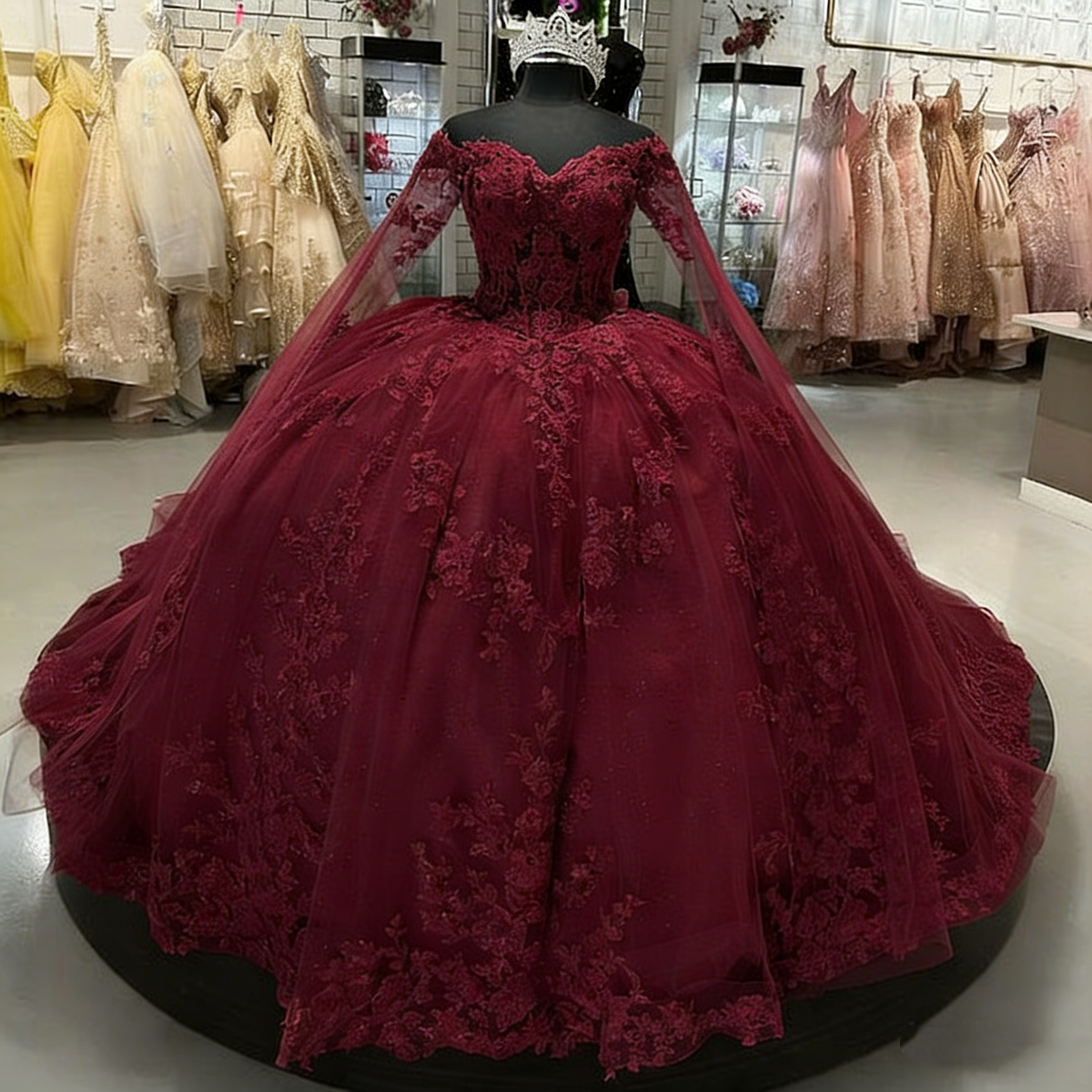 Beautiful Pink Sweetheart Applique Sweet 16 Quinceanera A-Line Tulle Floor-length Prom Dress Birthday Dress Evening Dress Ball Gown TP4547