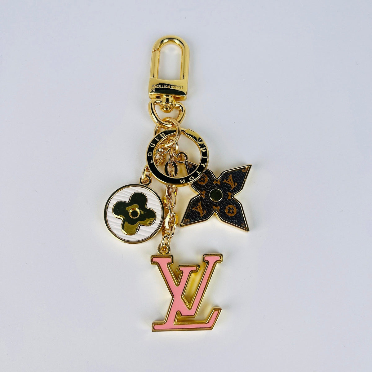 Louis Vuitton Lv Logo Bag Charms Key Holder