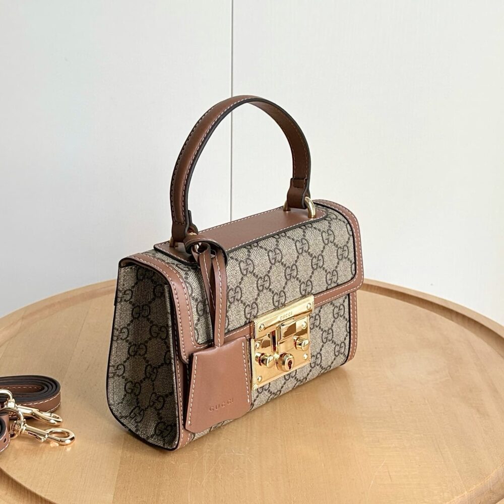 Gucci Padlock Small Top Handle Bag Brown 20Cm 838999 FAD6L 9758