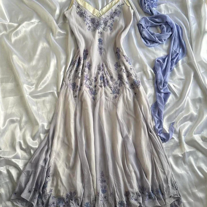 Beautiful Chiffon Beaded Long Prom Dress Mermaid Evening Dress Party Gown cc1409
