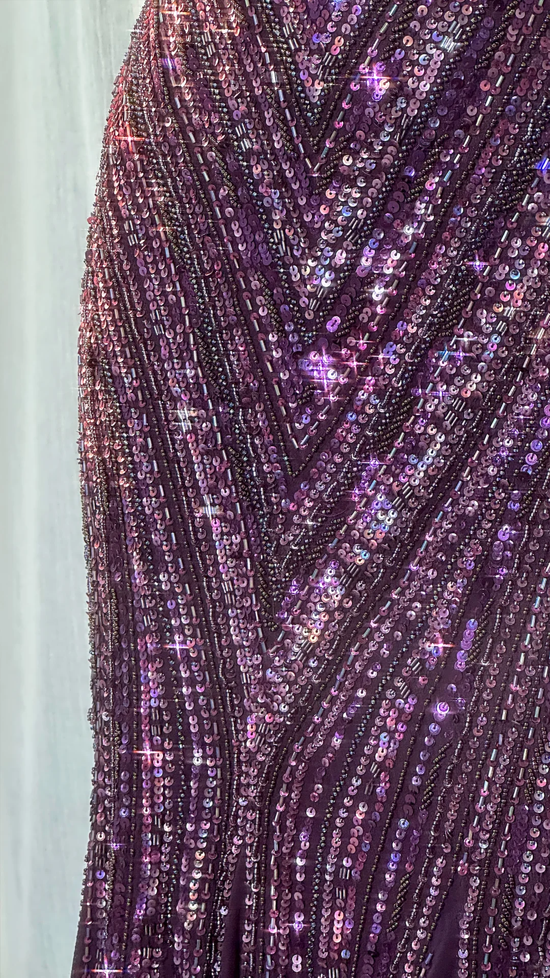 Gorgeous Beaded Sequin V-neck Mermaid Elegant Chiffon Evening Dress Prom Dresses TP4144