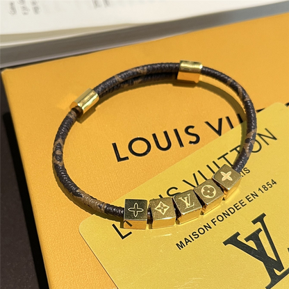 Louis Vuitton Lv Cube Bracelet Monogram Brown M8918Z