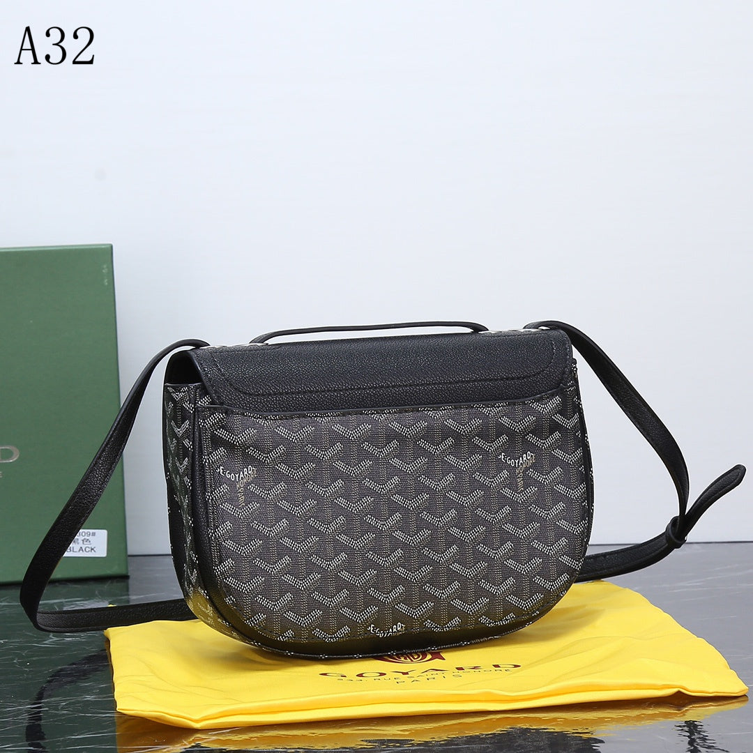 GOYARD SEAL CLASP THE 233 BAG BLACK 25CM