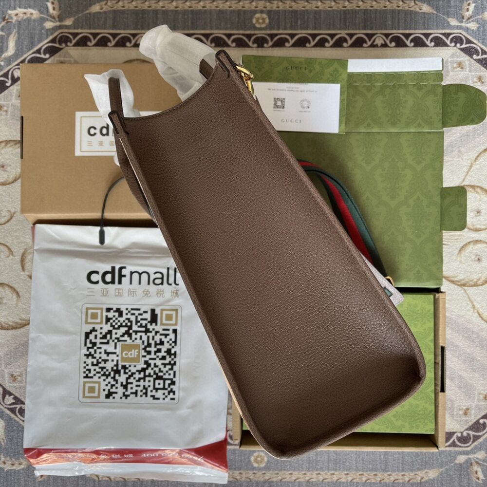 Gucci Tote Bag With Jumbo Camel And Ebony Jumbo GG Canvas 37cm ‎678839 UKMDG 2570