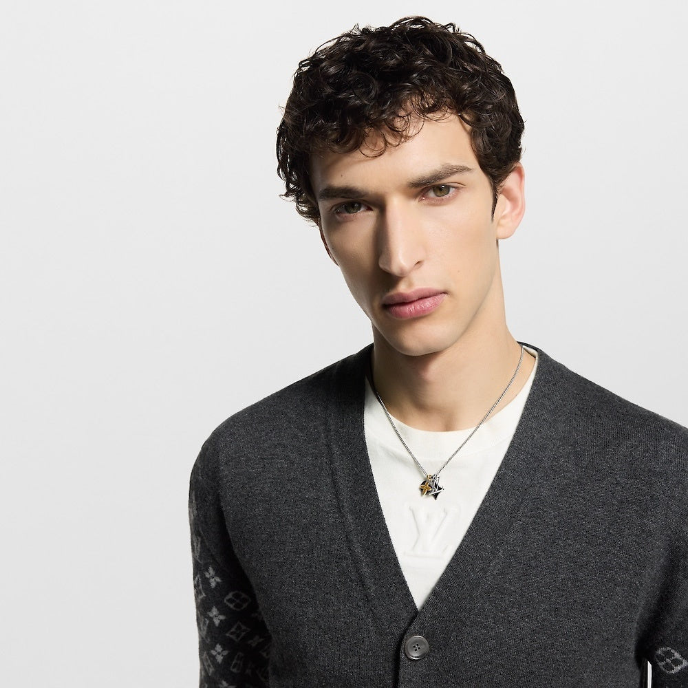 Louis Vuitton Lv Instinct Necklace Silver M00521