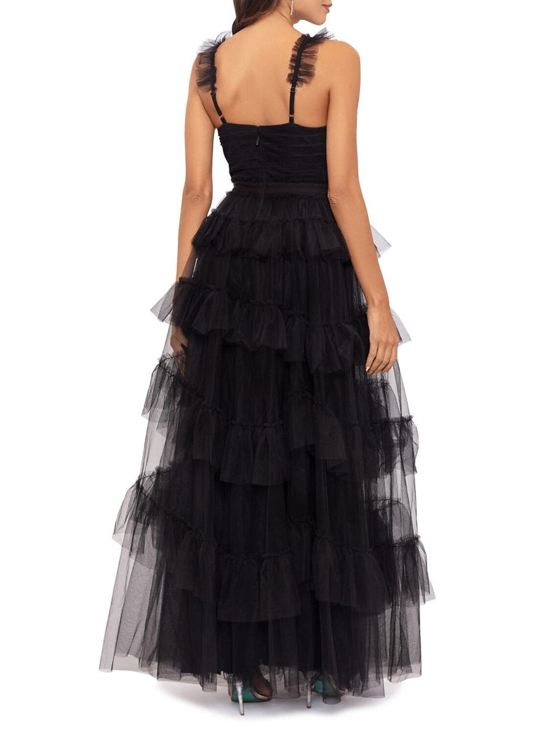 Ball Gown Prom Dresses Tiered Plisse Dress Masquerade Prom Floor Length Sleeveless Sweetheart Tulle Ladder Back with Pure Color 2026